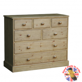 Cottage Pine 42" 7 Drawer Combi Chest